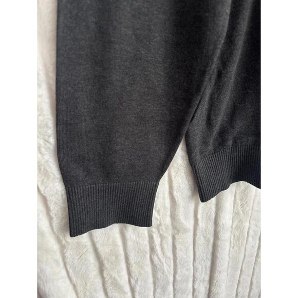 GAP new heat here’s grey stripe classic basics men’s crewneck sweater XL - Picture 3 of 7